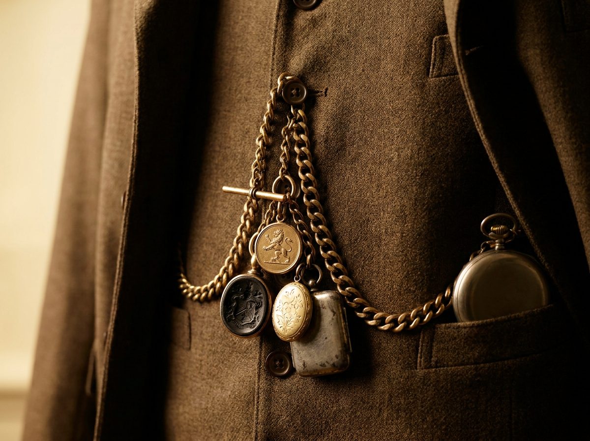 The Albert chain and fob system with family crests